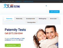 Tablet Screenshot of fastdnatesting.com
